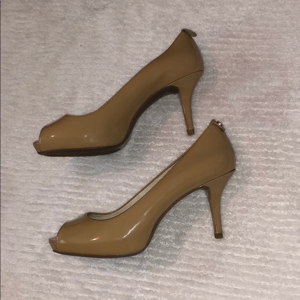 Michael Kors Nude Open Toe Heels